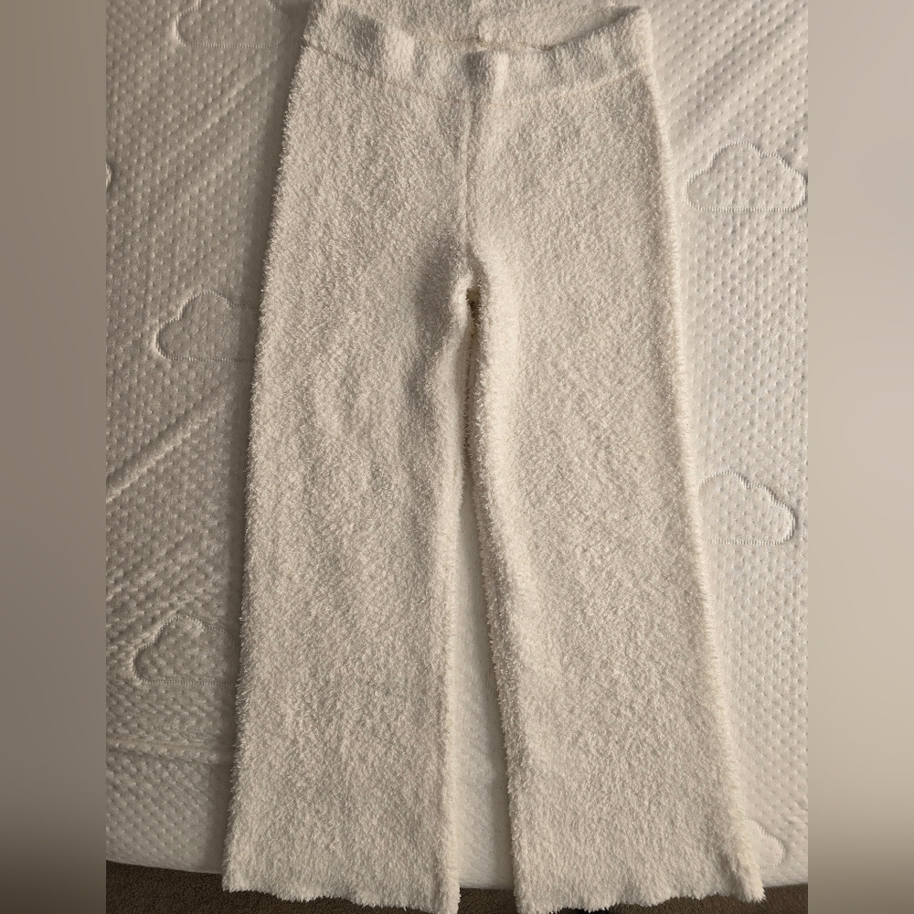 Aerie Cream Plush Lounge Pants
